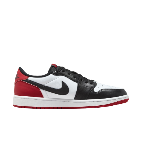 Tênis Air Jordan 1 Low "OG Black Toe" Vermelho / Preto