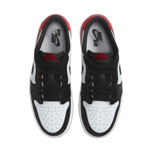Tênis Air Jordan 1 Low "OG Black Toe" Vermelho / Preto