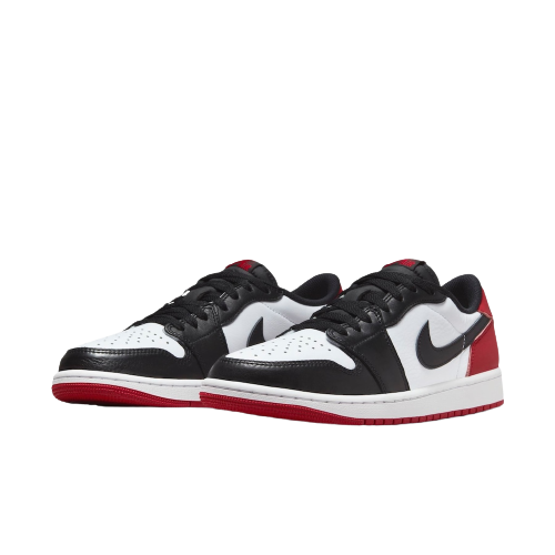 Tênis Air Jordan 1 Low "OG Black Toe" Vermelho / Preto