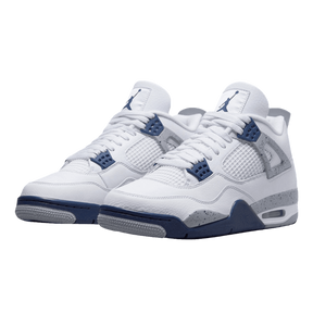Tênis Air Jordan 4 "Midnight Navy" Branco / Azul
