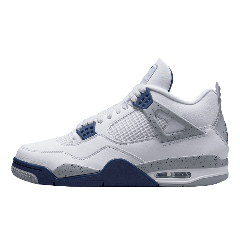 Tênis Air Jordan 4 "Midnight Navy" Branco / Azul