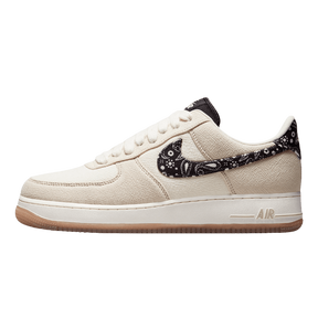 Tênis Air Force 1 "Paisley Swoosh" Preto / Bege