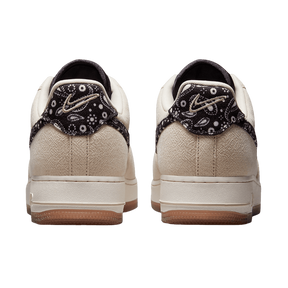 Tênis Air Force 1 "Paisley Swoosh" Preto / Bege