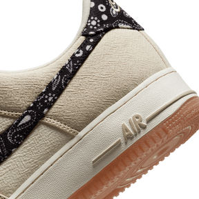 Tênis Air Force 1 "Paisley Swoosh" Preto / Bege