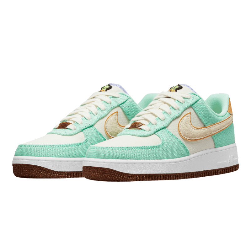 Tênis Air Force 1 "Happy Pineapple" Branco / Verde