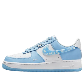 Tênis Air Force 1 "Nail Art" Branco / Azul