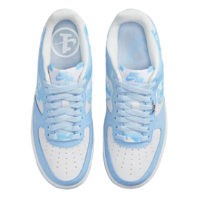 Tênis Air Force 1 "Nail Art" Branco / Azul