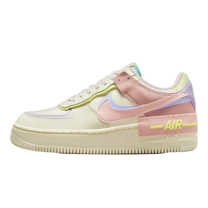 Tênis Air Force 1 Shadow "Cashmere" Branco / Rosa