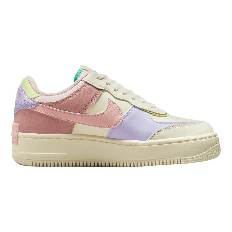 Tênis Air Force 1 Shadow "Cashmere" Branco / Rosa