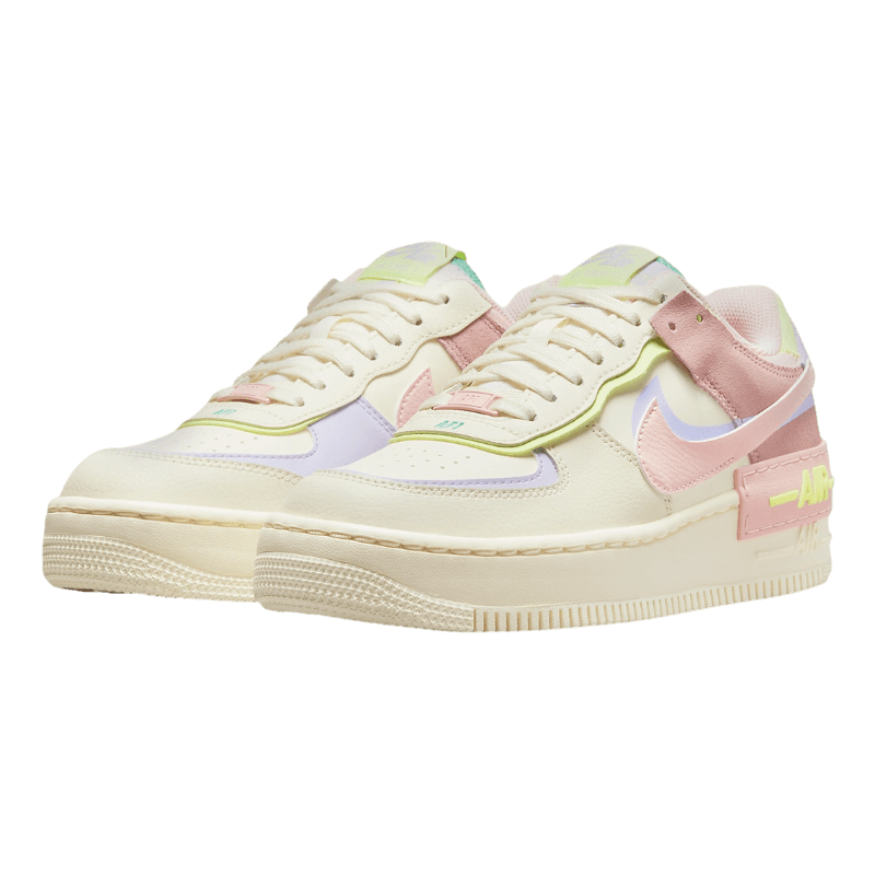 Tênis Air Force 1 Shadow "Cashmere" Branco / Rosa