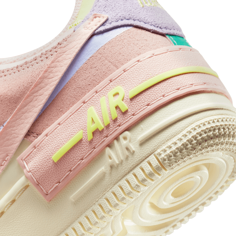 Tênis Air Force 1 Shadow "Cashmere" Branco / Rosa