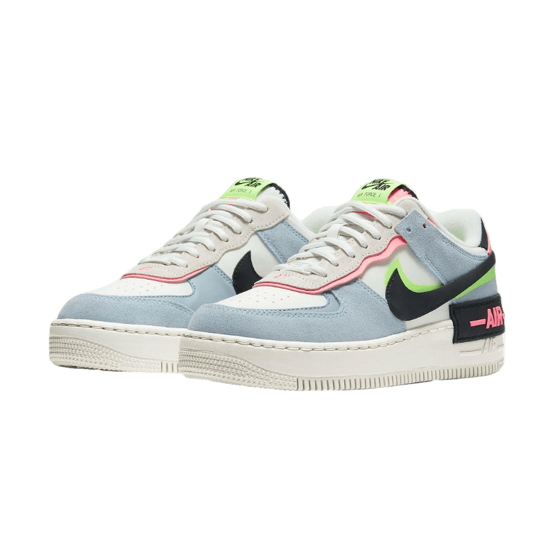 Tênis Air Force 1 Shadow "Sunset Pulse" Branco / Cinza