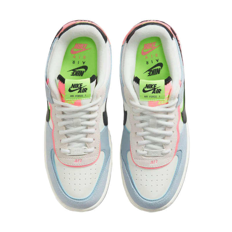 Tênis Air Force 1 Shadow "Sunset Pulse" Branco / Cinza