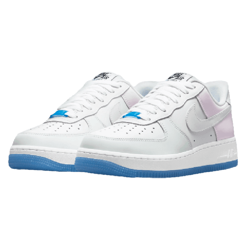 Tênis Air Force 1 "UV Full Reactive" Branco / Azul