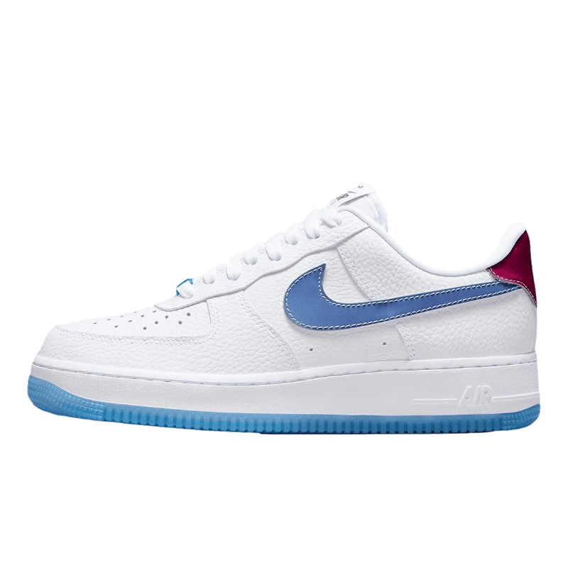 Tênis Air Force 1 "UV Reactive Swoosh" Branco / Azul
