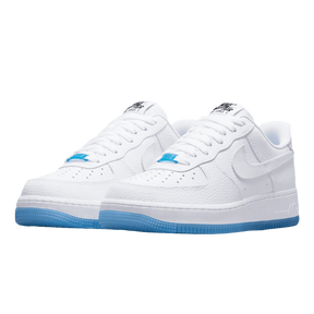 Tênis Air Force 1 "UV Reactive Swoosh" Branco / Azul