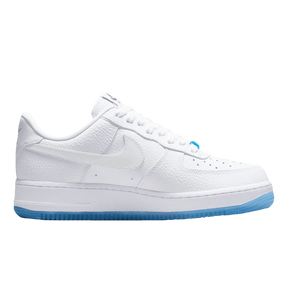 Tênis Air Force 1 "UV Reactive Swoosh" Branco / Azul