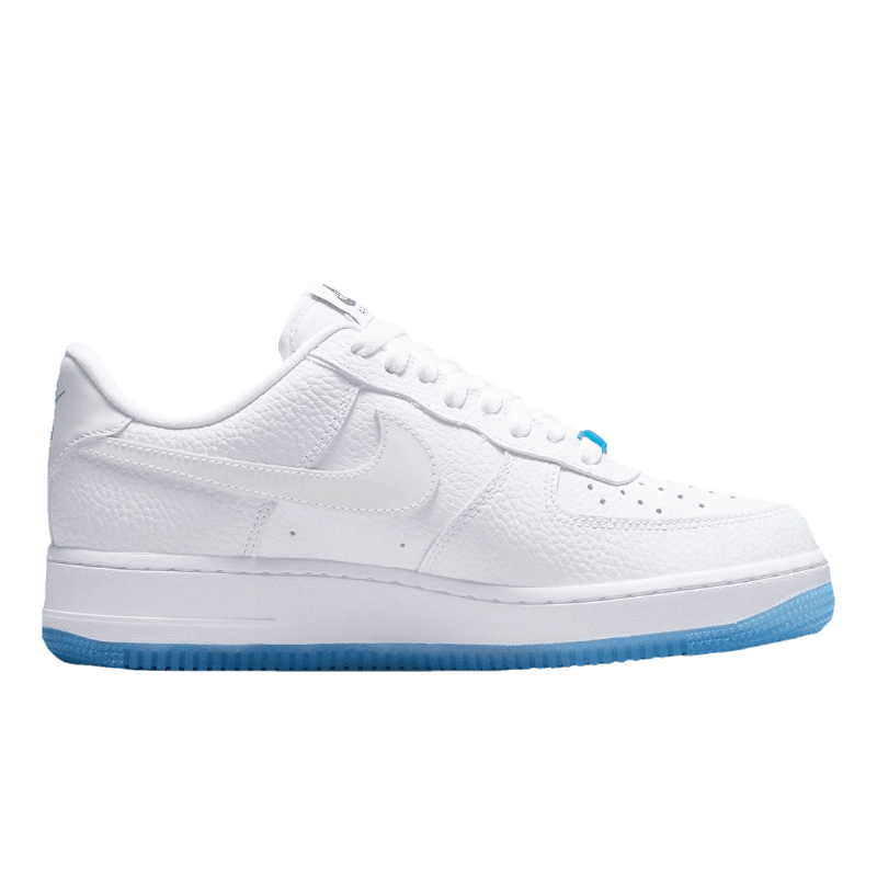 Tênis Air Force 1 "UV Reactive Swoosh" Branco / Azul