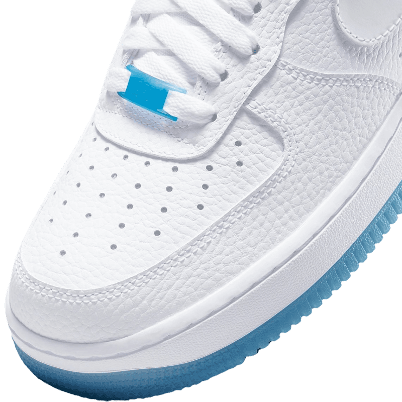 Tênis Air Force 1 "UV Reactive Swoosh" Branco / Azul