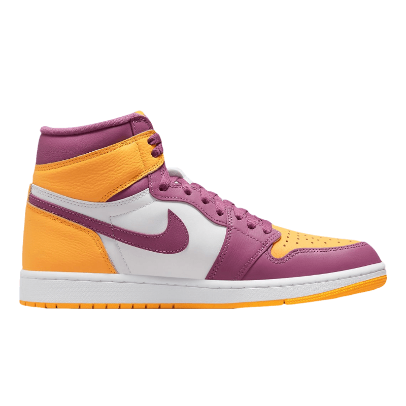 Tênis Air Jordan 1 High "Brotherhood" Rosa / Amarelo
