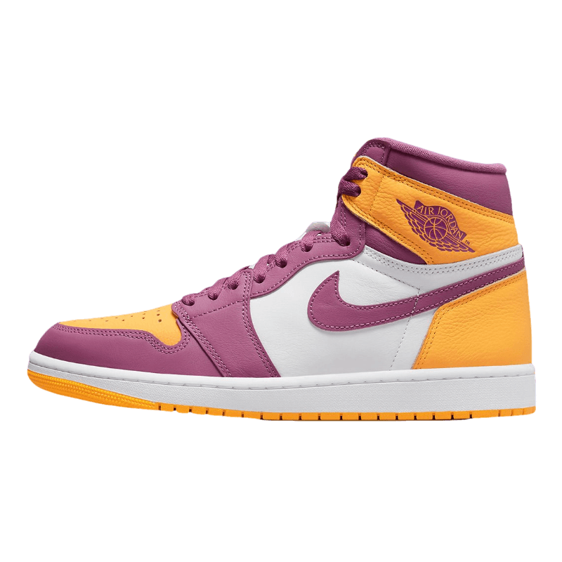 Tênis Air Jordan 1 High "Brotherhood" Rosa / Amarelo
