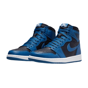 Tênis Air Jordan 1 High "Dark Marina Blue" Preto / Azul