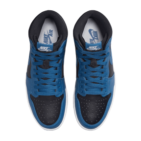 Tênis Air Jordan 1 High "Dark Marina Blue" Preto / Azul