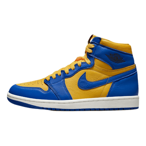 Tênis Air Jordan 1 High OG "Reverse Laney" Azul / Amarelo