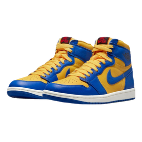 Tênis Air Jordan 1 High OG "Reverse Laney" Azul / Amarelo