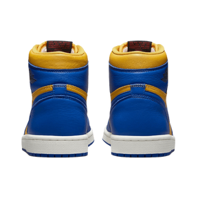 Tênis Air Jordan 1 High OG "Reverse Laney" Azul / Amarelo