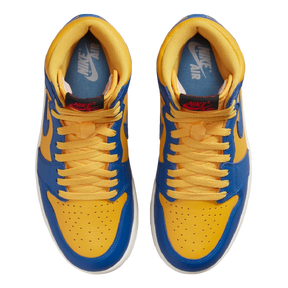 Tênis Air Jordan 1 High OG "Reverse Laney" Azul / Amarelo