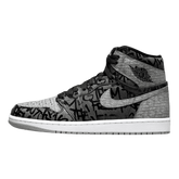 Tênis Air Jordan 1 High "Rebellionaire" Masculino Preto / Cinza