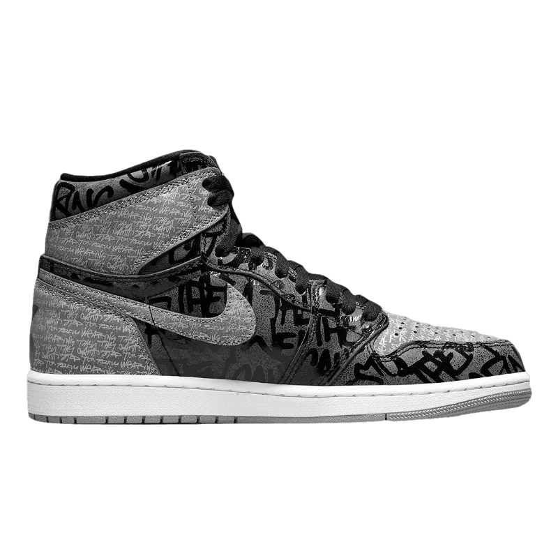 Tênis Air Jordan 1 High "Rebellionaire" Masculino Preto / Cinza