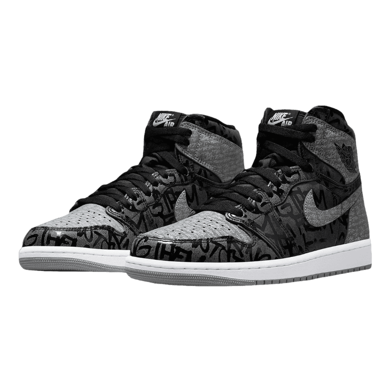 Tênis Air Jordan 1 High "Rebellionaire" Masculino Preto / Cinza