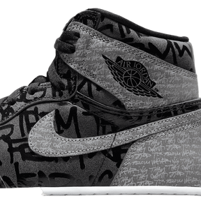 Tênis Air Jordan 1 High "Rebellionaire" Masculino Preto / Cinza