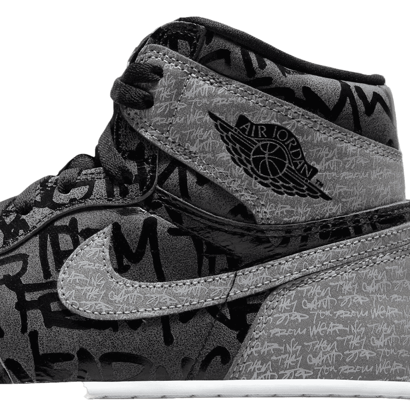 Tênis Air Jordan 1 High "Rebellionaire" Masculino Preto / Cinza