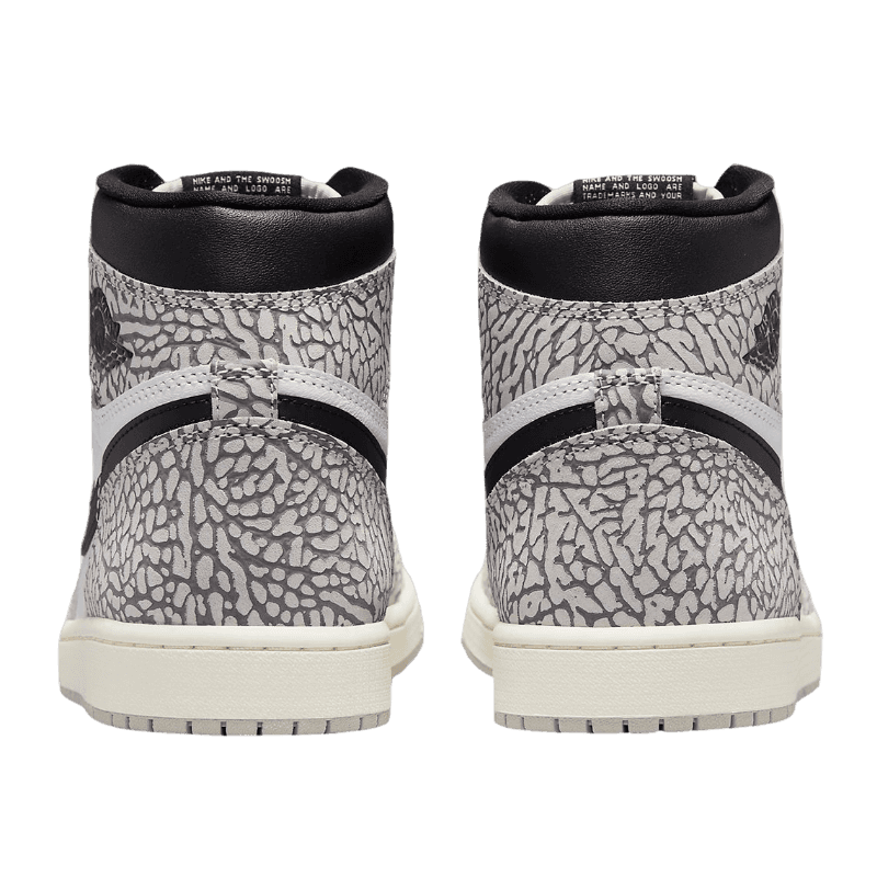 Tênis Air Jordan 1 High "White Cement" Cinza