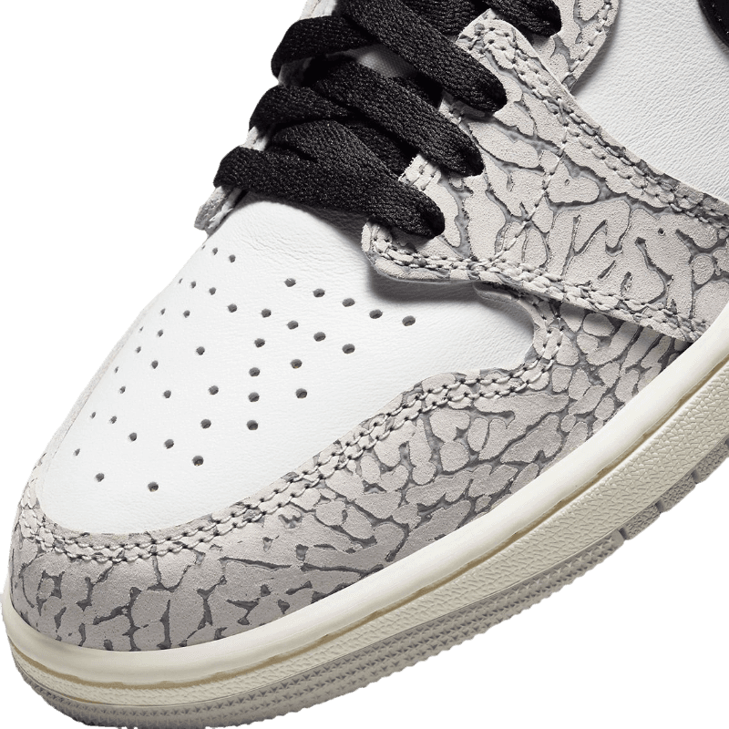 Tênis Air Jordan 1 High "White Cement" Cinza