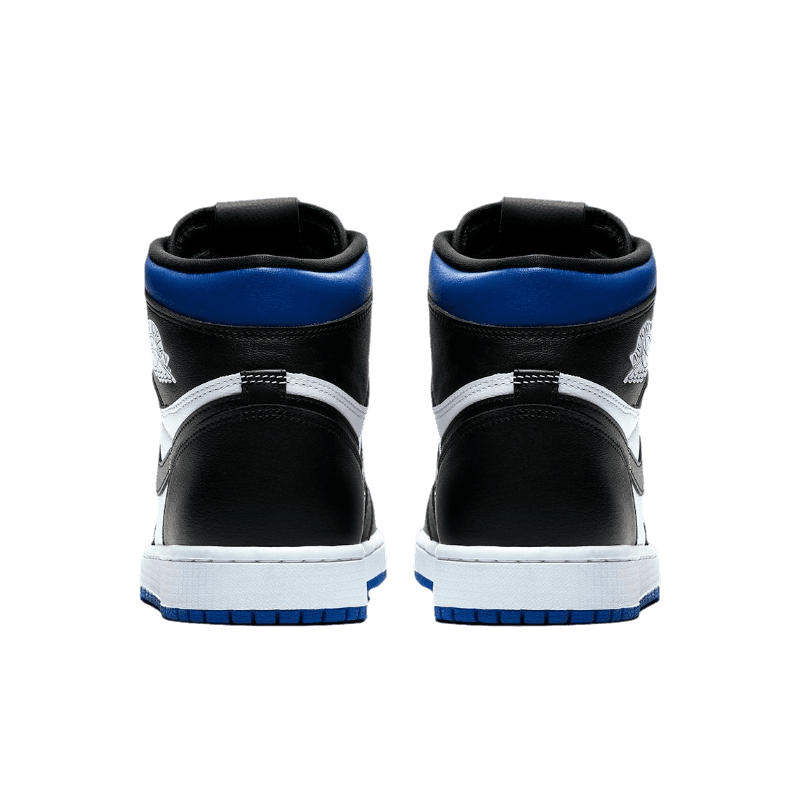 Tênis Air Jordan 1 High "White Royal Toe" Preto / Azul