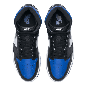 Tênis Air Jordan 1 High "White Royal Toe" Preto / Azul