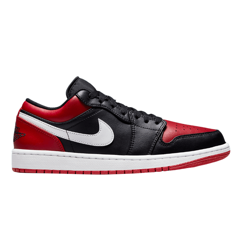 Tênis Air Jordan 1 Low "Alternate Bred Toe" Preto / Vermelho