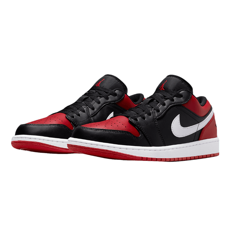 Tênis Air Jordan 1 Low "Alternate Bred Toe" Preto / Vermelho