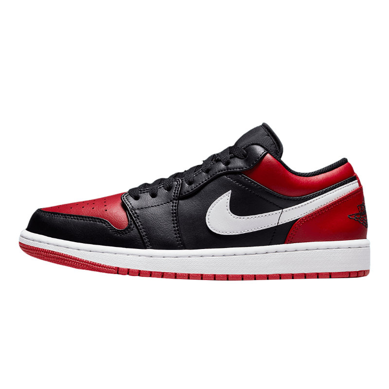 Tênis Air Jordan 1 Low "Alternate Bred Toe" Preto / Vermelho