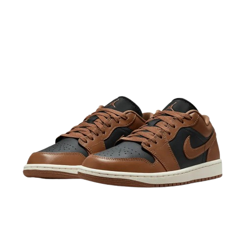 Tênis Air Jordan 1 Low "Archaeo Brown" Preto / Marrom