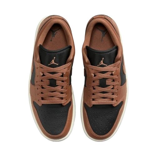Tênis Air Jordan 1 Low "Archaeo Brown" Preto / Marrom