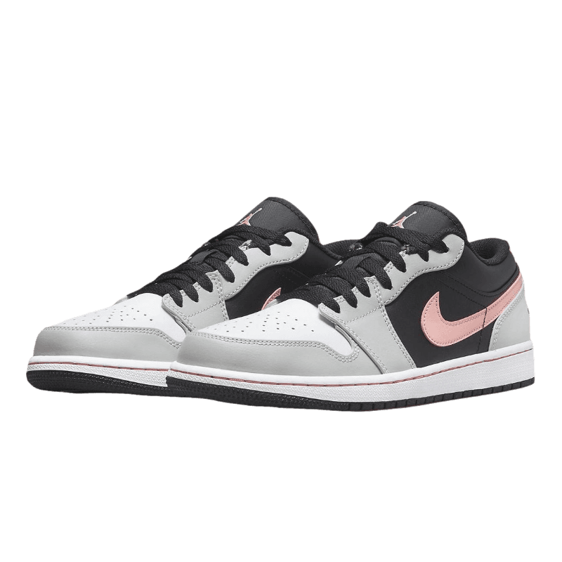 Tênis Air Jordan 1 Low Black "Grey Pink" Preto / Cinza