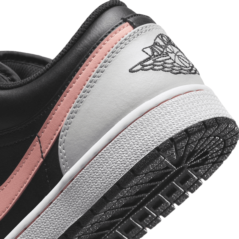 Tênis Air Jordan 1 Low Black "Grey Pink" Preto / Cinza