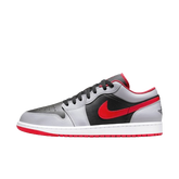 Tênis Air Jordan 1 Low "Black Light Smoke Grey Gym Red" Cinza / Vermelho