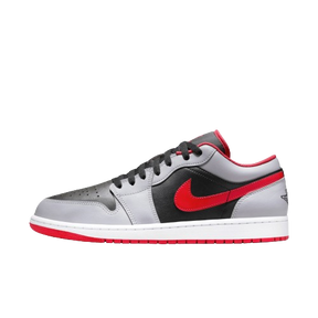 Tênis Air Jordan 1 Low "Black Light Smoke Grey Gym Red" Cinza / Vermelho