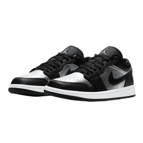 Tênis Air Jordan 1 Low "Black Metallic Silver" Preto / Cinza